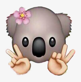#emoji #kawaii #tambler #koala #japan #коала #freetoedit - Koala Emoji, HD Png Download, Free Download