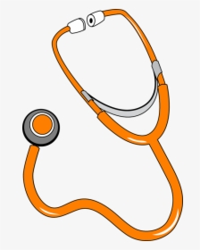 Stethoscope Equipment Medical - Orange Stethoscope Clipart, HD Png Download, Free Download