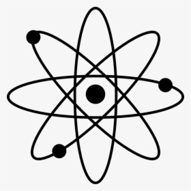 Atomic Clipart - Atoms Black And White, HD Png Download, Free Download