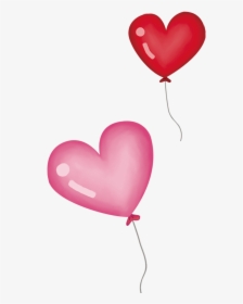 Heart Pink Toy Red Transprent Png Free - Globo Rosa Corazon Dibujo, Transparent Png, Free Download