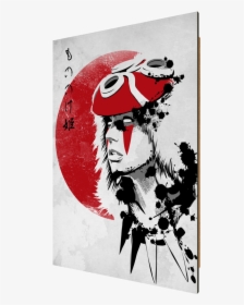 Red Sun Princess, Mononoke, Anime, Japan, Sumi E - Princess Mononoke White Tshirt, HD Png Download, Free Download