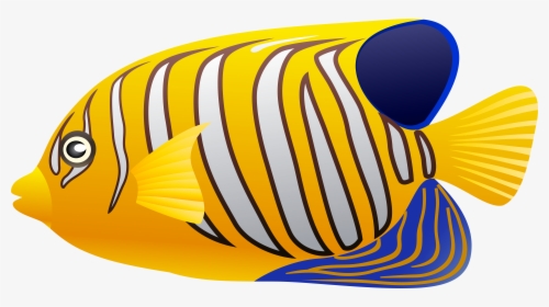 Fish Cliparts Yellow - Coral Reef Fish Fish Clipart, HD Png Download, Free Download
