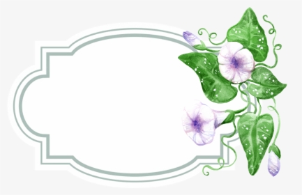 Tag Watercolor Flower Free Picture - Tag Com Flores Png, Transparent Png, Free Download