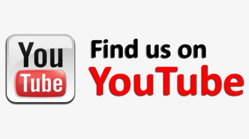 Youtube Like Button Png - Find Us On Youtube Logo, Transparent Png, Free Download
