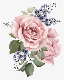 Transparent Vintage Floral Png - Watercolor Flowers Transparent Background, Png Download, Free Download