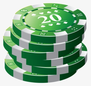 Green Poker Chips Png, Transparent Png, Free Download