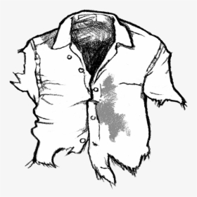 Crime Scene Forensics - Ripped Clothes Drawing, HD Png Download, Free Download