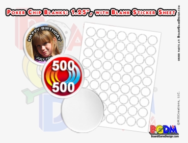 Blank Poker Chips - Board Game, HD Png Download, Free Download