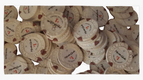 Monte Carlo Casino Chips Towel - Wood, HD Png Download, Free Download