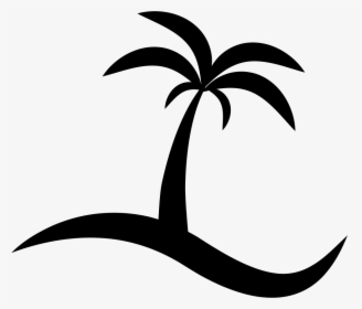 Island With A Palm Tree - Island Icon Png, Transparent Png, Free Download