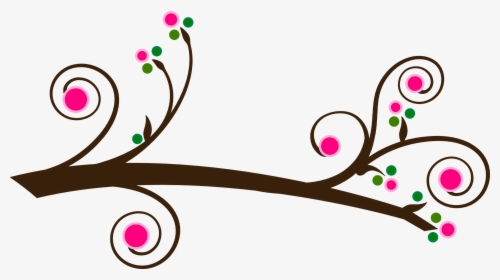 Branch, Berries, Ornament, Spring, Pink, Autumn - Owl Tree Branch Clip Art, HD Png Download, Free Download