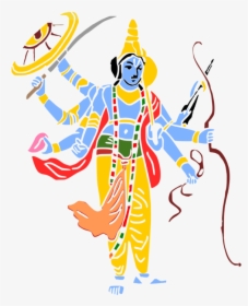 Art,area,artwork - Lord Vishnu Clipart, HD Png Download, Free Download