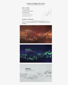 Plexus Connected Dots Is A Title Sequence With Connected - Graphic Design, HD Png Download, Free Download