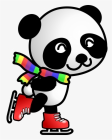 Panda Big Image Png - Panda Skating Clipart, Transparent Png, Free Download