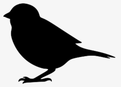 Sparrow Clipart Silhouette - Bird Silhouette, HD Png Download, Free Download