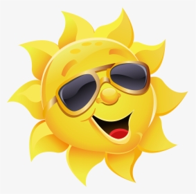 Smiling Sun With Sunglasses, HD Png Download, Free Download