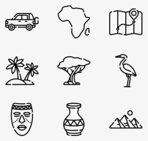 Africa - Design Icons Vector, HD Png Download, Free Download