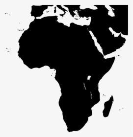 Silhouette,monochrome Photography,computer Wallpaper - Map Of Africa Silhouette Transparent, HD Png Download, Free Download