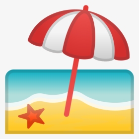 Transparent Beach Umbrella Clipart Png - Transparent Beach Emoji Png, Png Download, Free Download