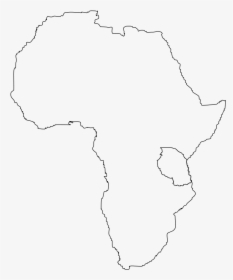 Africa Black And White Clipart - Line Art, HD Png Download, Free Download