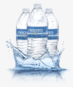 Niagara Large Banner Bottles 01 Large - Bottle Water Png Hd, Transparent Png, Free Download