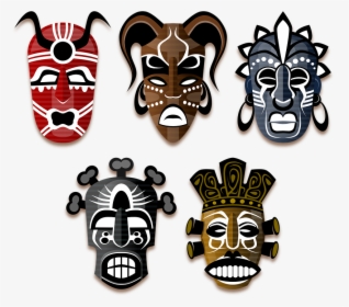 Masks, Tribe, Africa, African, Culture, Voodoo - Tribal African Mask Designs, HD Png Download, Free Download