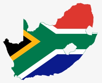 Image Black And White Africa Clipart Simple - South Africa Flag Map, HD Png Download, Free Download