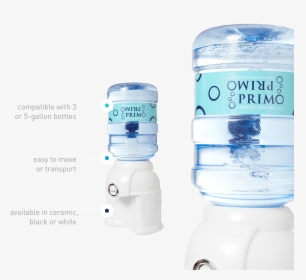 Compatible With 3 Or 5-gallon Bottles - Primo Water, HD Png Download, Free Download