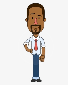 Geometry African American Man Vector Character Design - Vector African American Man Png, Transparent Png, Free Download