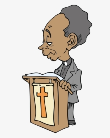 Free African American Cartoon Character Preacher Vector, HD Png Download, Free Download