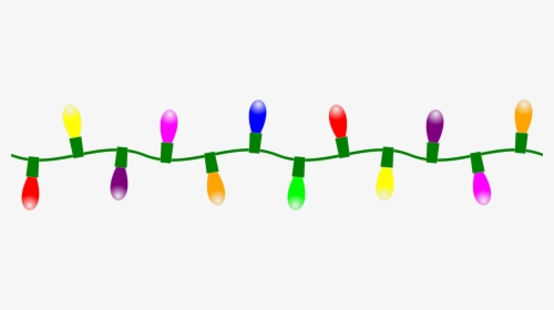 Plant Stem,line,christmas Lights - Christmas Lights Vector Png, Transparent Png, Free Download