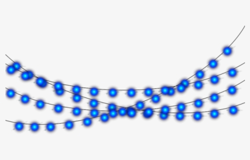 Blue Christmas Lights Png, Transparent Png, Free Download