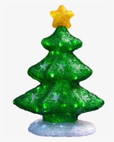 Acrylic-tree - Christmas Tree, HD Png Download, Free Download