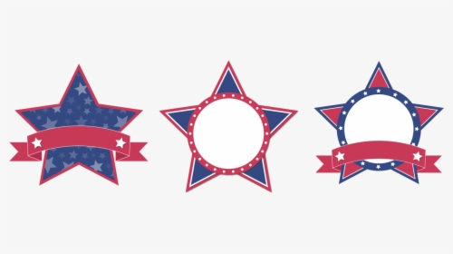 Banner Clipart Red White - Red White Blue Burst, HD Png Download, Free Download