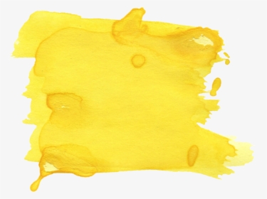 Transparent Brush Stroke Clipart - Yellow Watercolor Brush Stroke, HD Png Download, Free Download