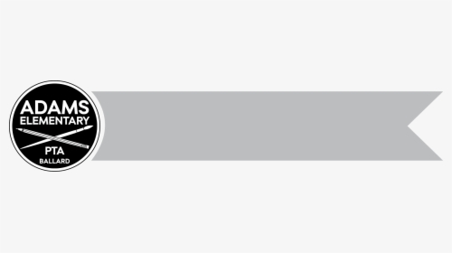 Adams Pta Banner, Black And White - Transparent Gray Banner Png, Png Download, Free Download