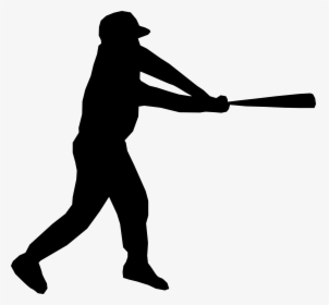 Baseball Player Clipart Free - Baseball Player Silhouette Png, Transparent Png, Free Download
