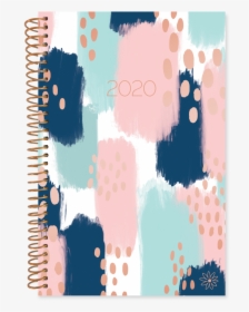 2020 Soft Cover Daily Planner & Calendar, Paint Strokes - Daily Planner 2019 2020 Covers, HD Png Download, Free Download