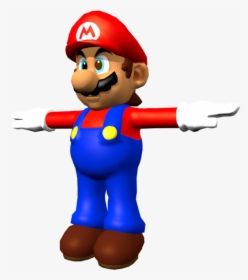 Download Zip Archive - Mario 64 Mario Model, HD Png Download, Free Download