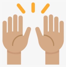 High Five Clipart Svg Clip Art Free - Hands Emoji Png, Transparent Png, Free Download