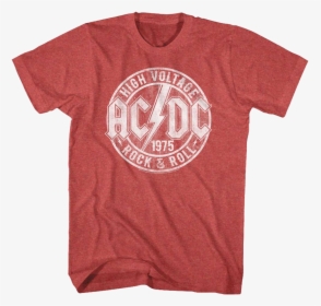 High Voltage Rock And Roll Acdc T-shirt - Active Shirt, HD Png Download, Free Download