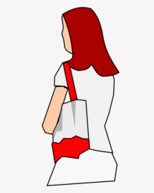Clipart Woman With Purse, HD Png Download, Free Download