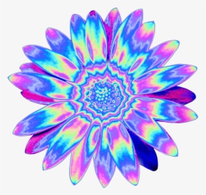 Vaporwave Png Flowers Sticker, Transparent Png, Free Download