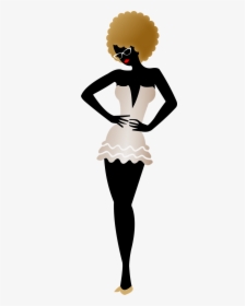 Woman Vector Illustration Free Picture - Desenho Mulher Negra Png, Transparent Png, Free Download