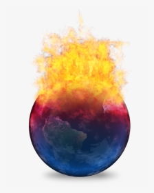 Earth On Fire Png - Earth Global Warming Png, Transparent Png, Free Download