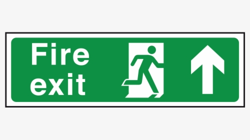 British Standard Fire Exit Sign"  Title="arrow Up - Fire Exit Right Arrow, HD Png Download, Free Download