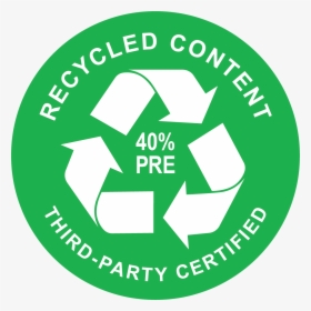 Up To 40% Recycled Content - Zero Waste Transparent, HD Png Download, Free Download