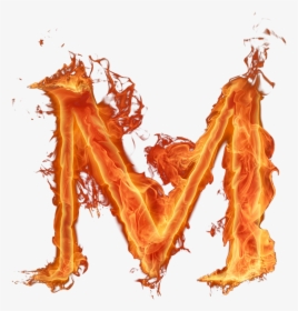 M Fire Letter Png, Transparent Png, Free Download