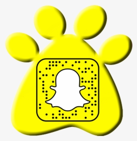 Snapchat Code On Yellow Paw Print Icon - Zoie Burgher Snapchat Code, HD Png Download, Free Download