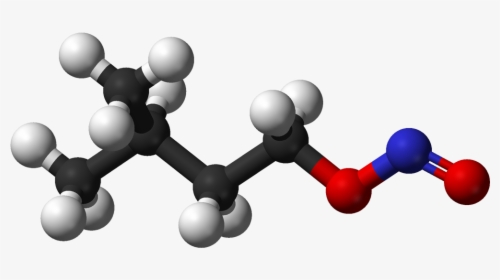 Amyl Nitrite 3d Balls - Hexanol Molecule, HD Png Download, Free Download